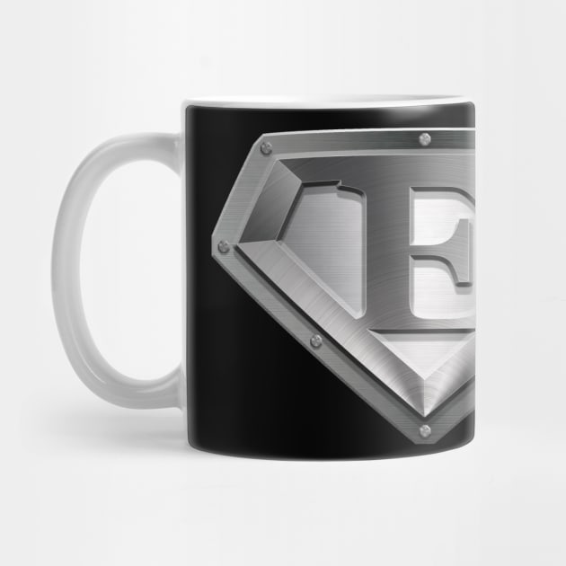 Steel Plated Diamond Shaped E by TheGraphicGuru